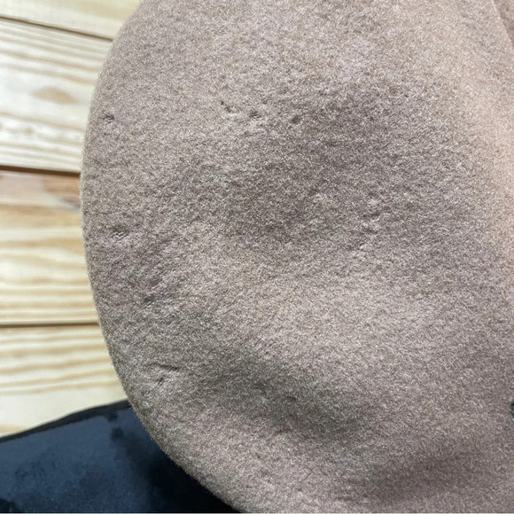 Vintage Royal Troon Golf Club Flat Cap Beret Camel Tan with Perfect Logo Kangol - Picture 5 of 9